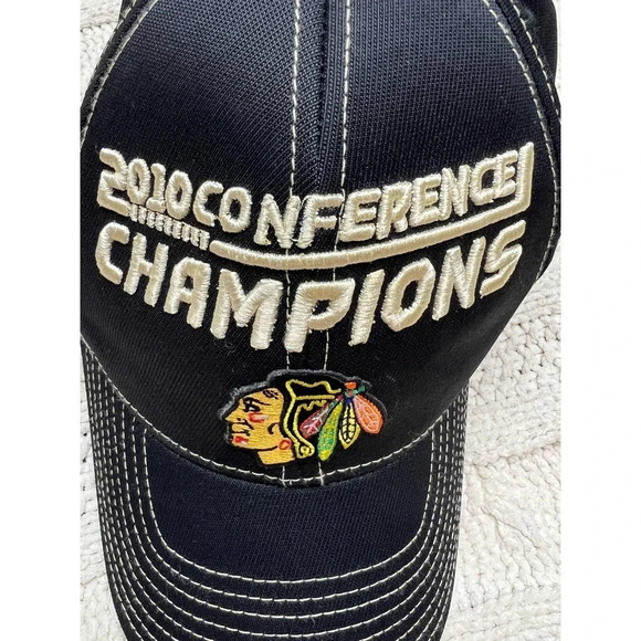 Chicago Blackhawks Reebok Black Hat - Picture 2 of 8